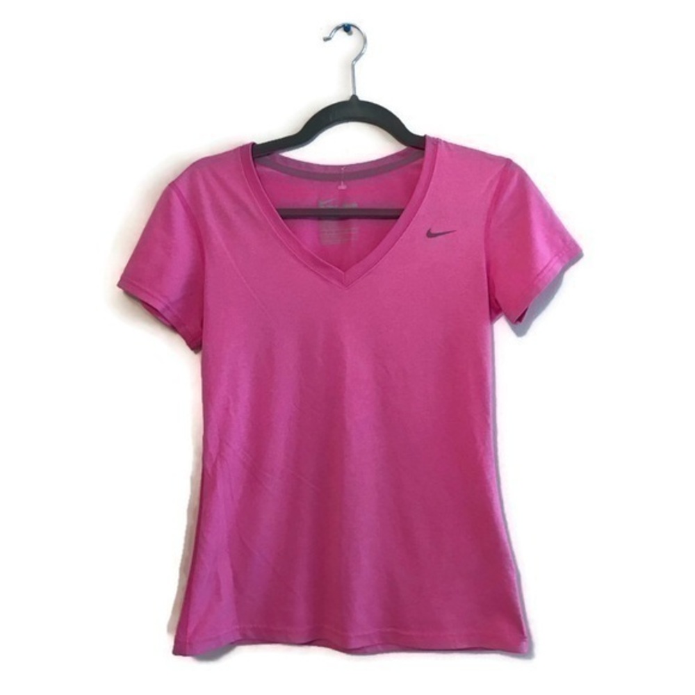 Nike Dri Fit Pink Shirt Sleeve Performance Tee XS